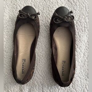 Sperry Brown and Black Loafers Classic Flats